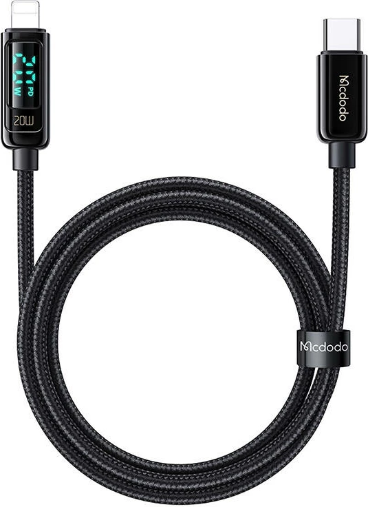 Kabllo Mcdodo CA-8810 USB-C në Lightning, 1.2m, 36W, e zezë