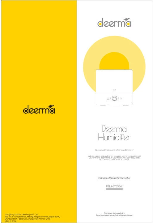 Humidifikues ajri Deerma ST636W, ultrasonik, 4.5L, i bardhë