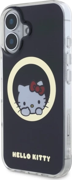 Mbështjellës Hello Kitty IML Sweet Kitty MagSafe për iPhone 16, Zi