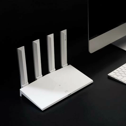 Router ZTE T3000 IDU, Wi-Fi 6, 3000 Mbps, 4 antena, i bardhë