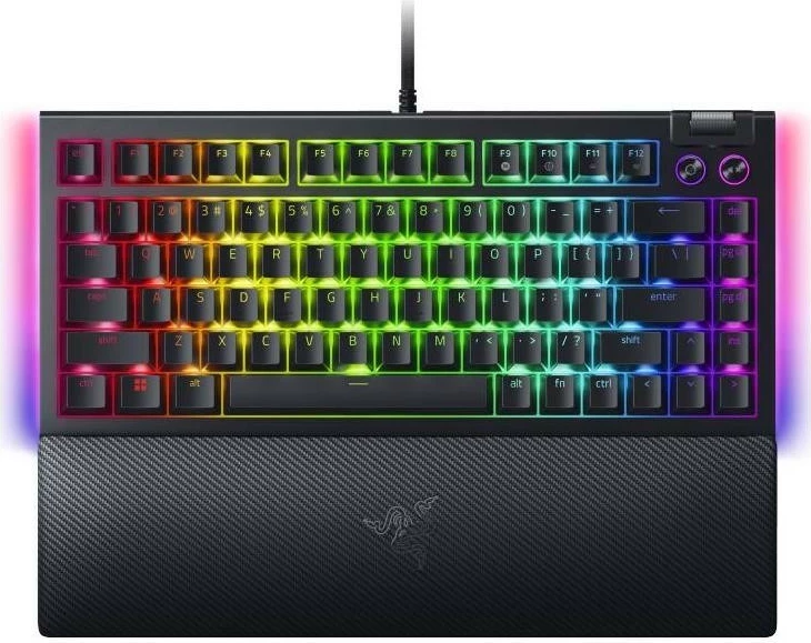 Tastierë Razer BlackWidow V4, 75% Intl. US, me ngjyra RGB