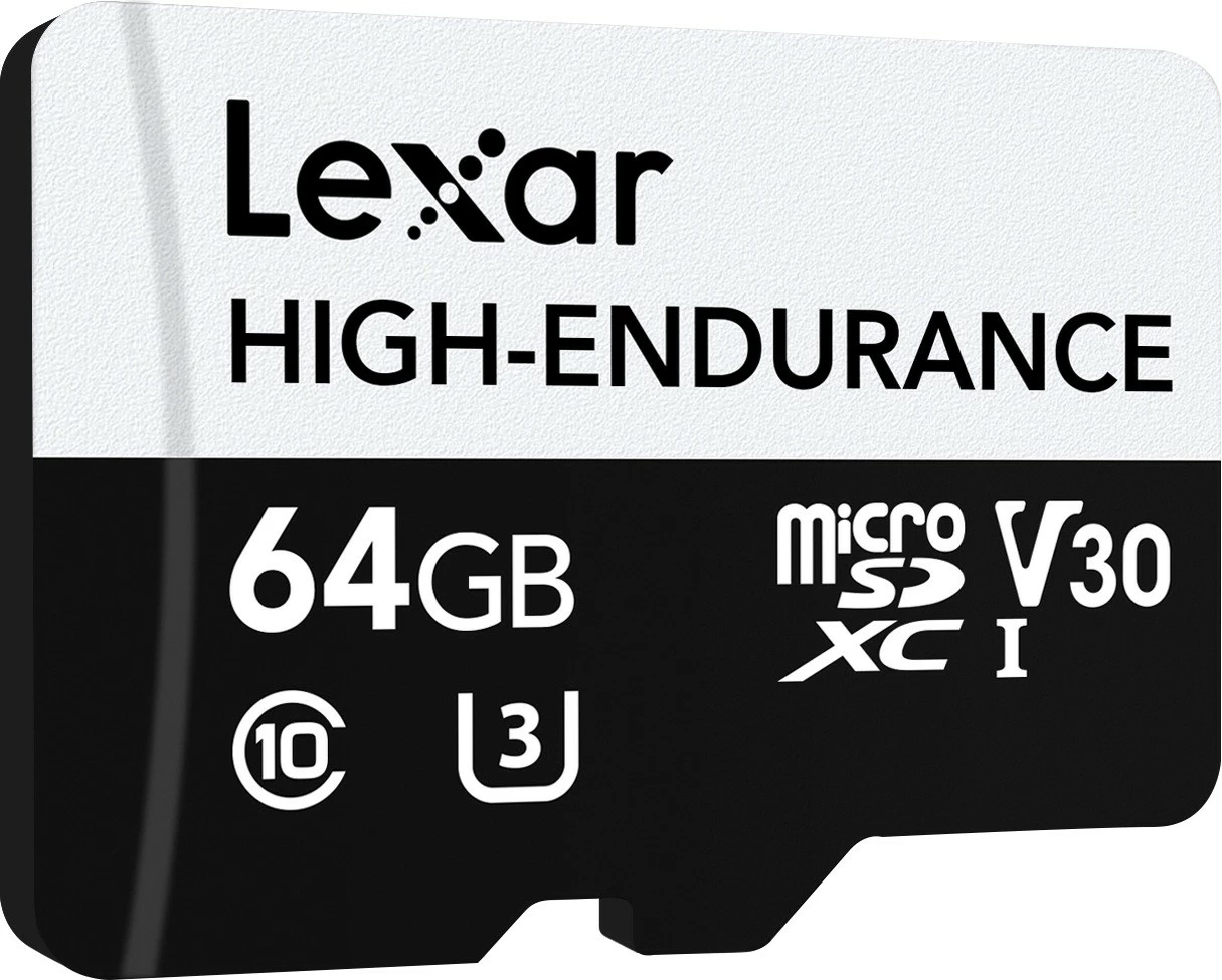 Kartelë memorie microSD Lexar High Endurance 64GB, SDXC, UHS-I, V30