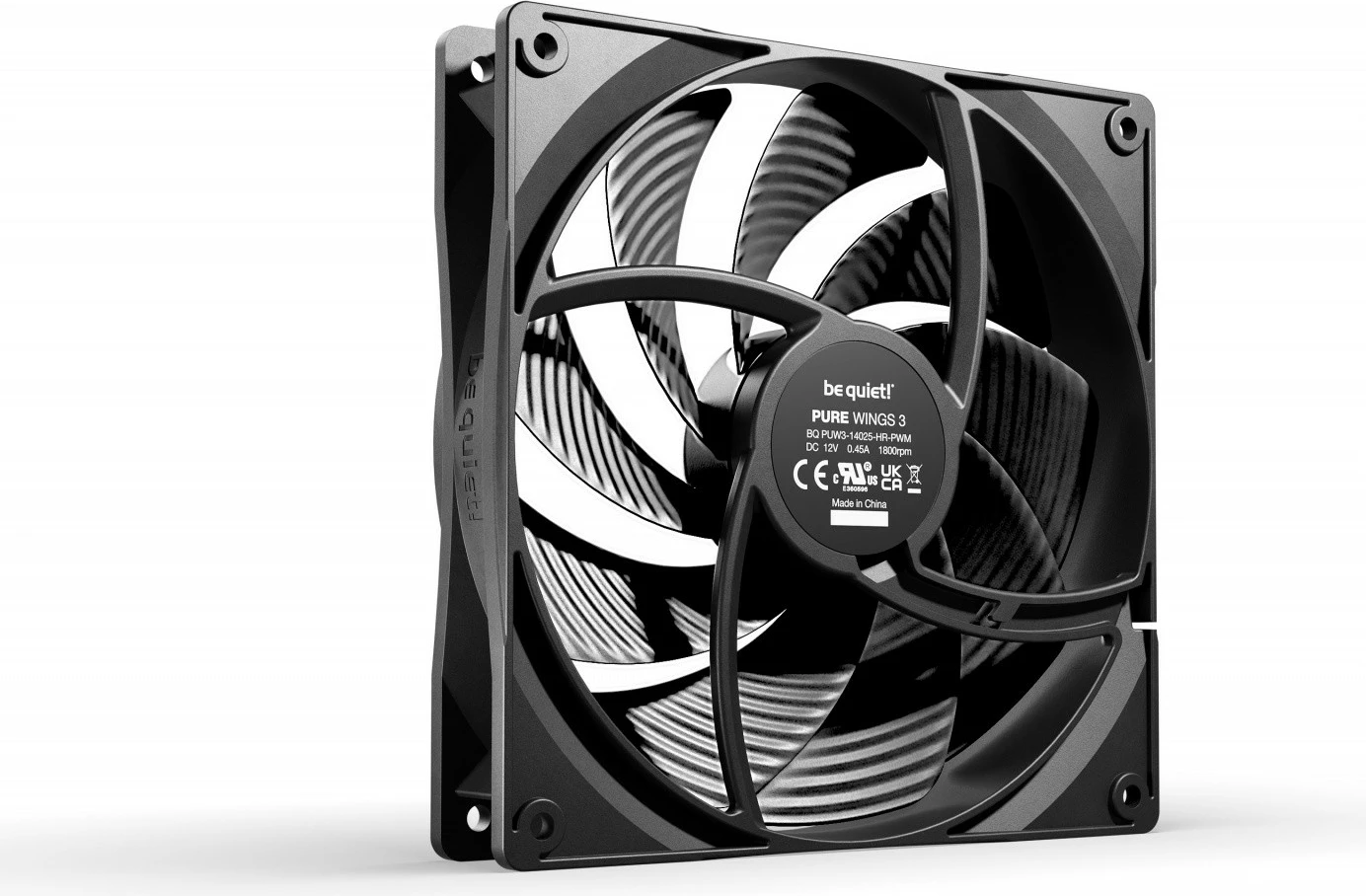 Ventilator kase Be quiet! Pure Wings 3, 140mm PWM high-speed, BL109, i zi