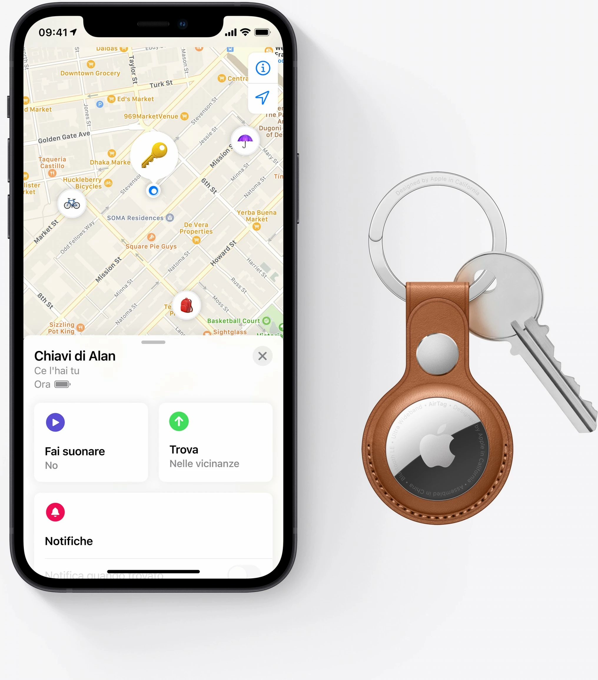 Apple AirTag, 1 copë