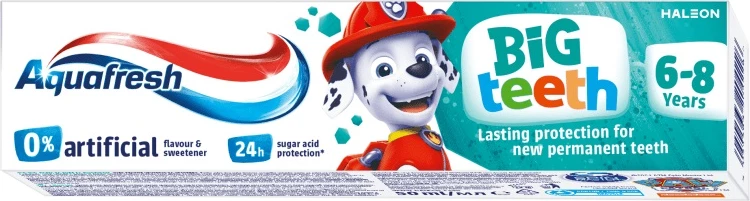 Pastë dhëmbësh për fëmijë Aquafresh Big Teeth Paw Patrol 50ml