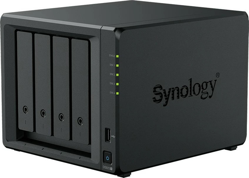 NAS Synology DS925+ 4GB RAM, 4-bay, e zezë
