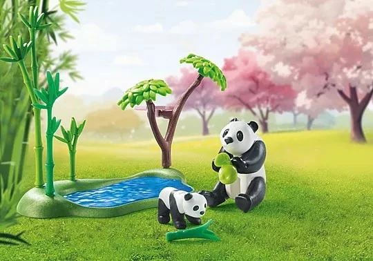 Set lodrash Playmobil My Life 71762 Asian Garden me panda, 111 pjesë