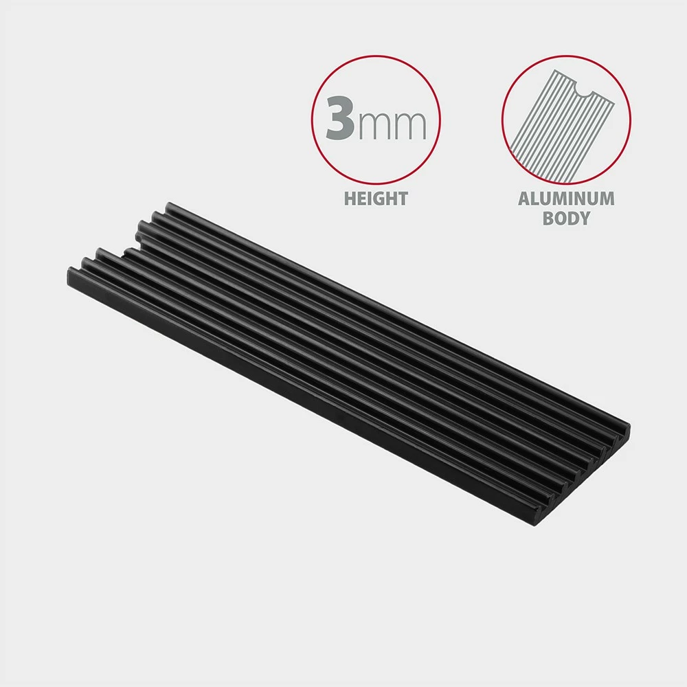 Radiator pasiv AXAGON CLR-M2L3 për SSD M.2, alumini, 3mm, i zi