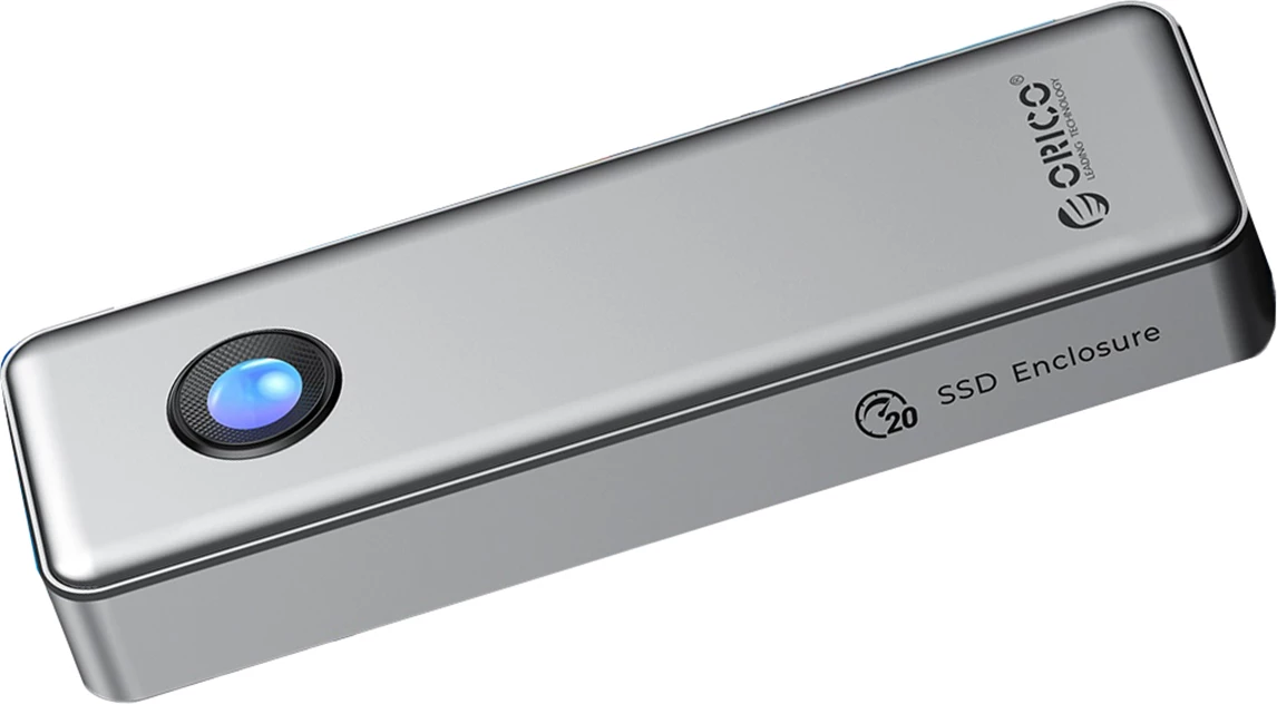 Kasë Orico OUM2-G20 për SSD M.2 NVMe, USB-C 3.2, 20Gb/s, Argjendtë