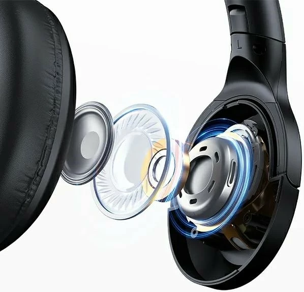 Kufje USAMS US-YH, Bluetooth 5.3, Over-Ear, të zeza