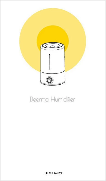 Humidifikator ultrasonik Deerma F628W, 5L, i bardhë