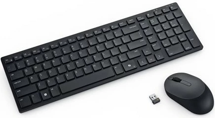 Tastierë dhe maus DELL KM555, Wireless, RF Wireless + Bluetooth, QWERTZ, E zezë