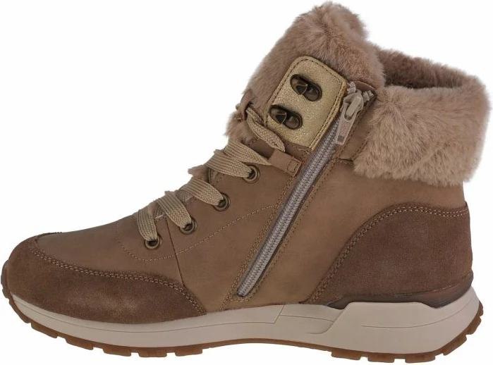 Këpucë Rieker Evolution W0670-20 për femra, ngjyrë kafe dhe krem