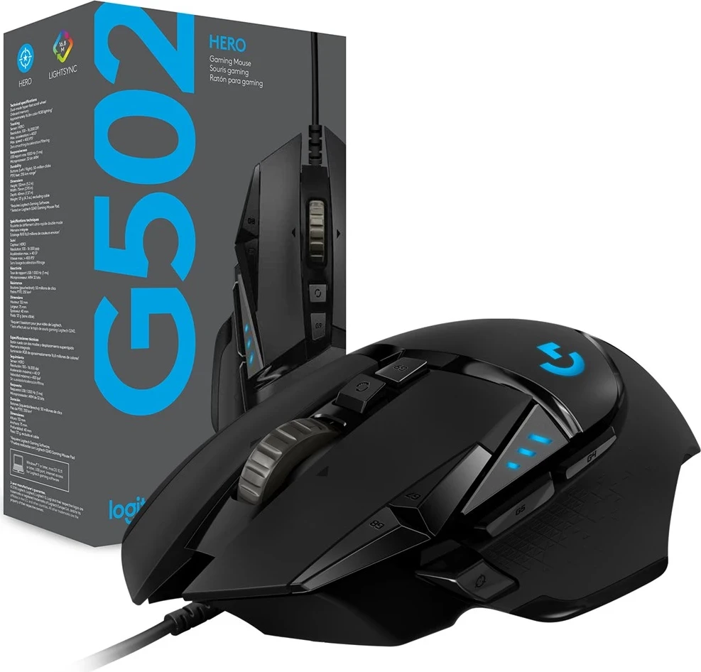 Maus Logitech G G502, USB Lloji-A, 25600 DPI