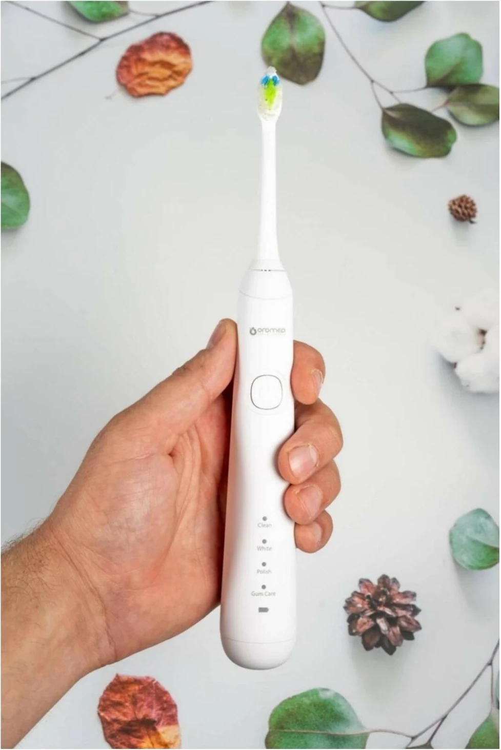 Furçë dhëmbësh sonike Oromed Gold-Sonic Professional, e bardhë