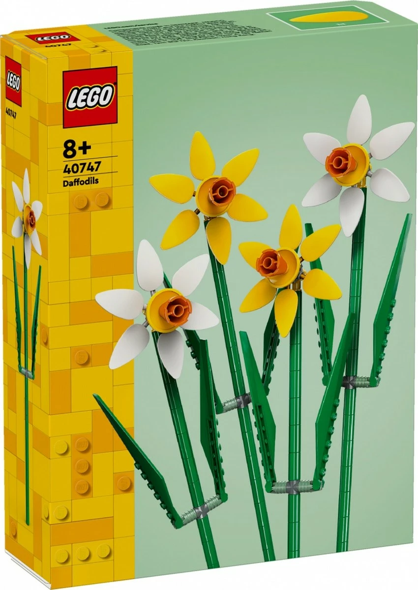 Set LEGO Daffodils 40747, 216 pjesë, plastikë, për fëmijë dhe të rritur