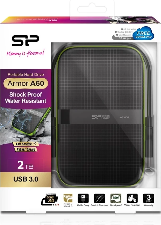 Disk HDD Silicon Power Armor A60, 2TB, i zi