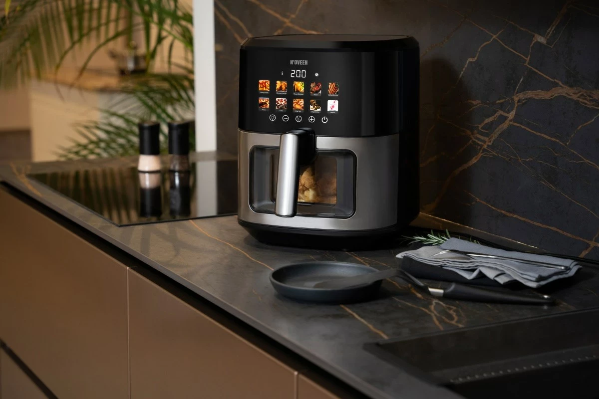 Fritezë me ajër të nxehtë N'OVEEN AF770 X-LINE, e zezë, argjendtë