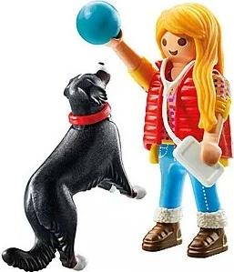 Set lodrash Playmobil My Life 71738, vajzë me qen bari, plastikë