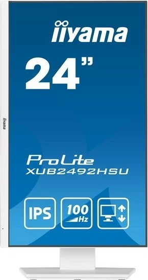 Monitor iiyama ProLite XUB2492HSU-W6, 24'', IPS, Full HD, 0,4ms, 100Hz, e bardhë