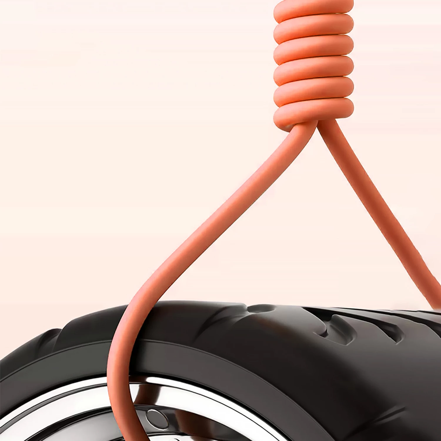 Kabllo Dudao L24AL USB-A në Lightning me rrotullim 180°, 30W, 1m, portokalli