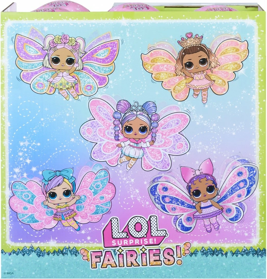 Set lodrash L.O.L. Surprise Fairy, MGA, 30 copë, me aksesorë dhe krahë zanash, për vajza
