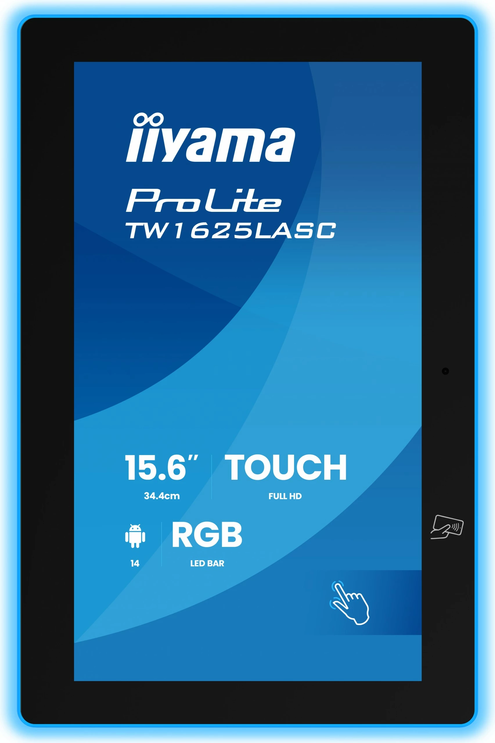 Monitor iiyama ProLite TW1625LASC-B3PNR 15.6 inç Touch IPS RGB