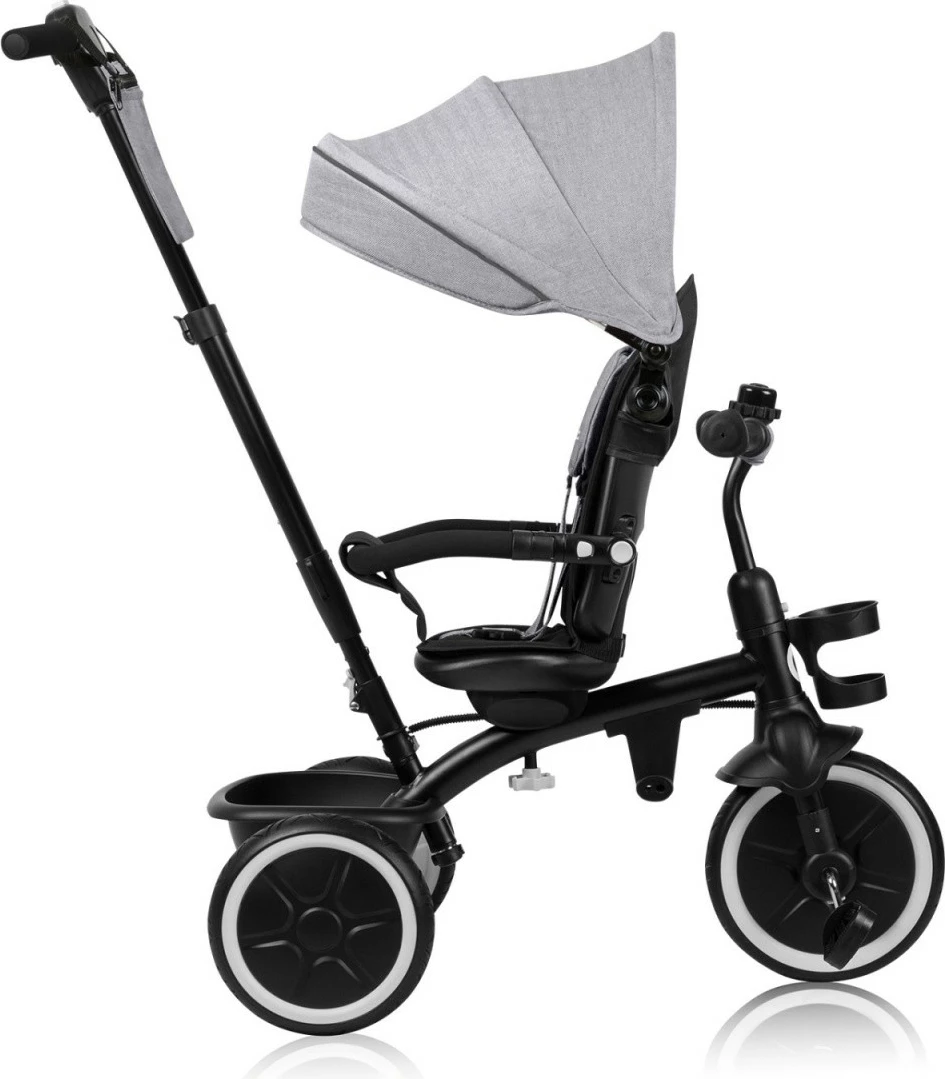 Tricikël Lionelo Berry Grey Stone për fëmijë, Gri