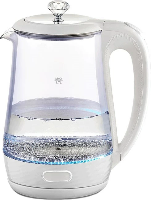 Ibrik elektrik Maestro MR-052, 1.7L, xham, i bardhë